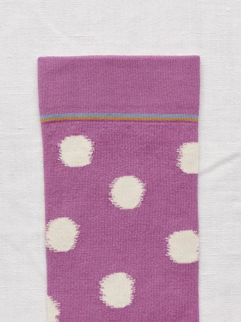 Socks Orchid Polka Dot