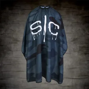 StyleCraft Professional Barber & Stylist Cape - Black Camo (SC324B)