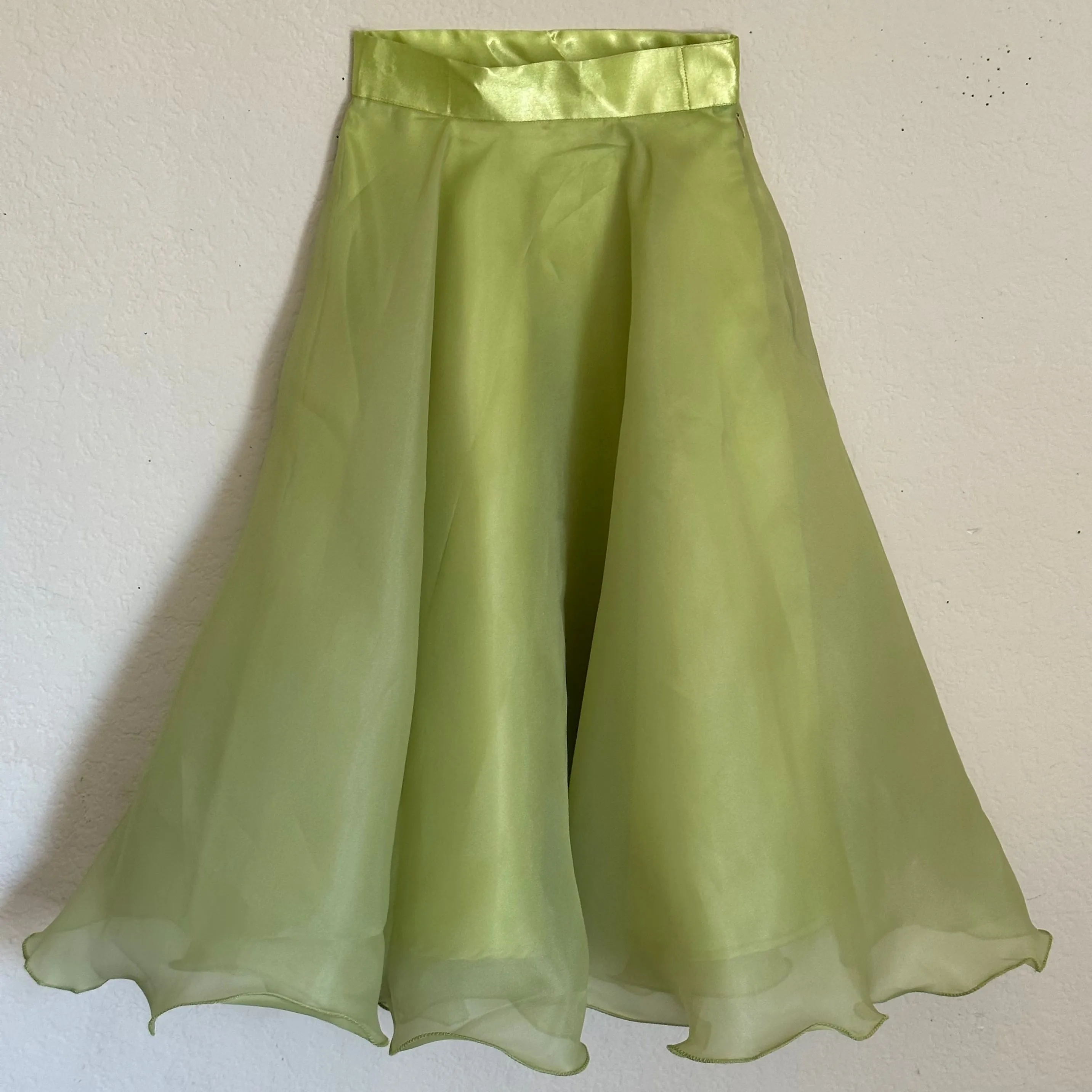 Stylish Cape Collar Crop Top  with Organza Circular Skirt | 3-4 Yrs