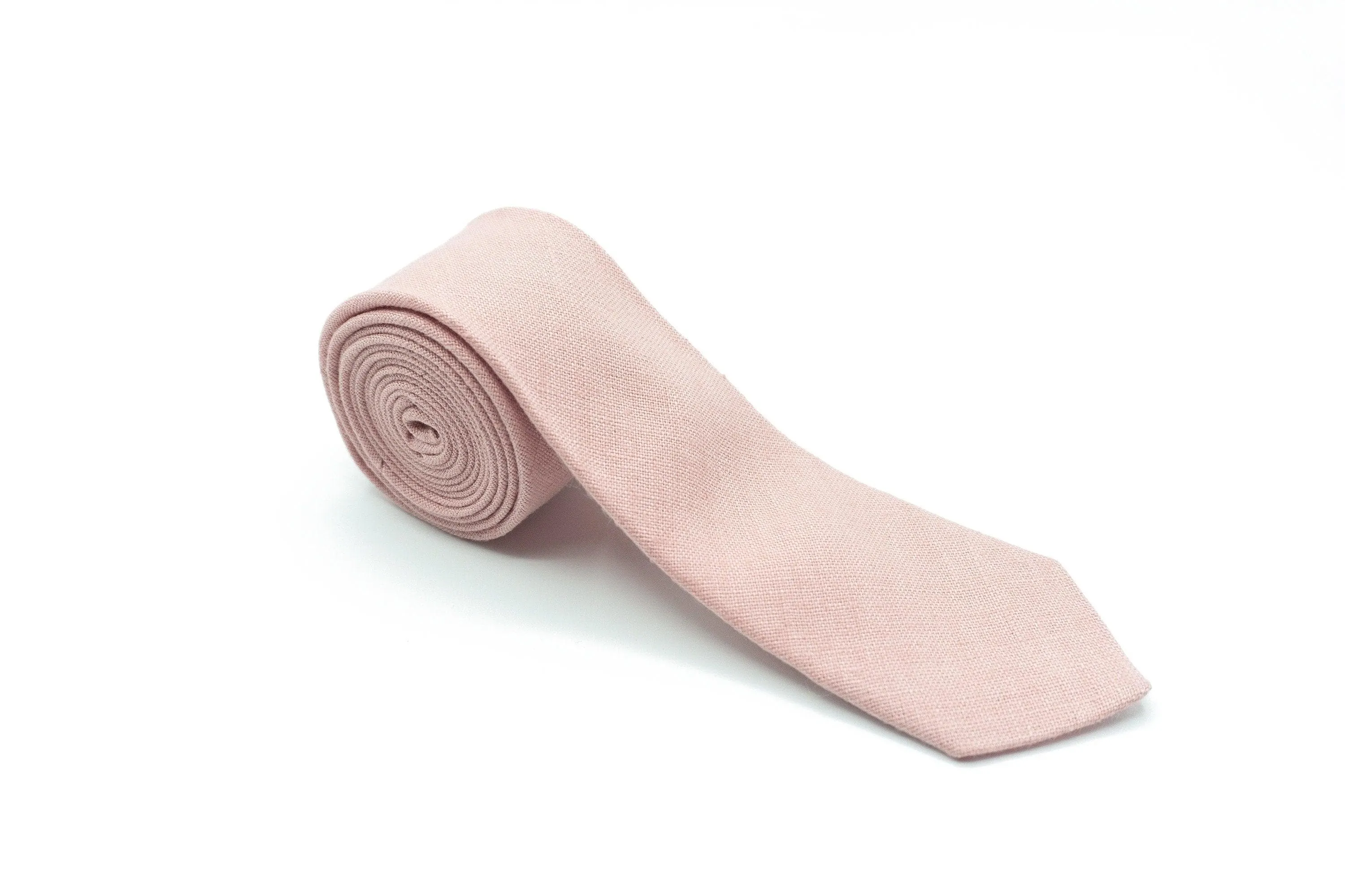 Stylish Dusty Pink Linen Bow Tie for Any Occasion