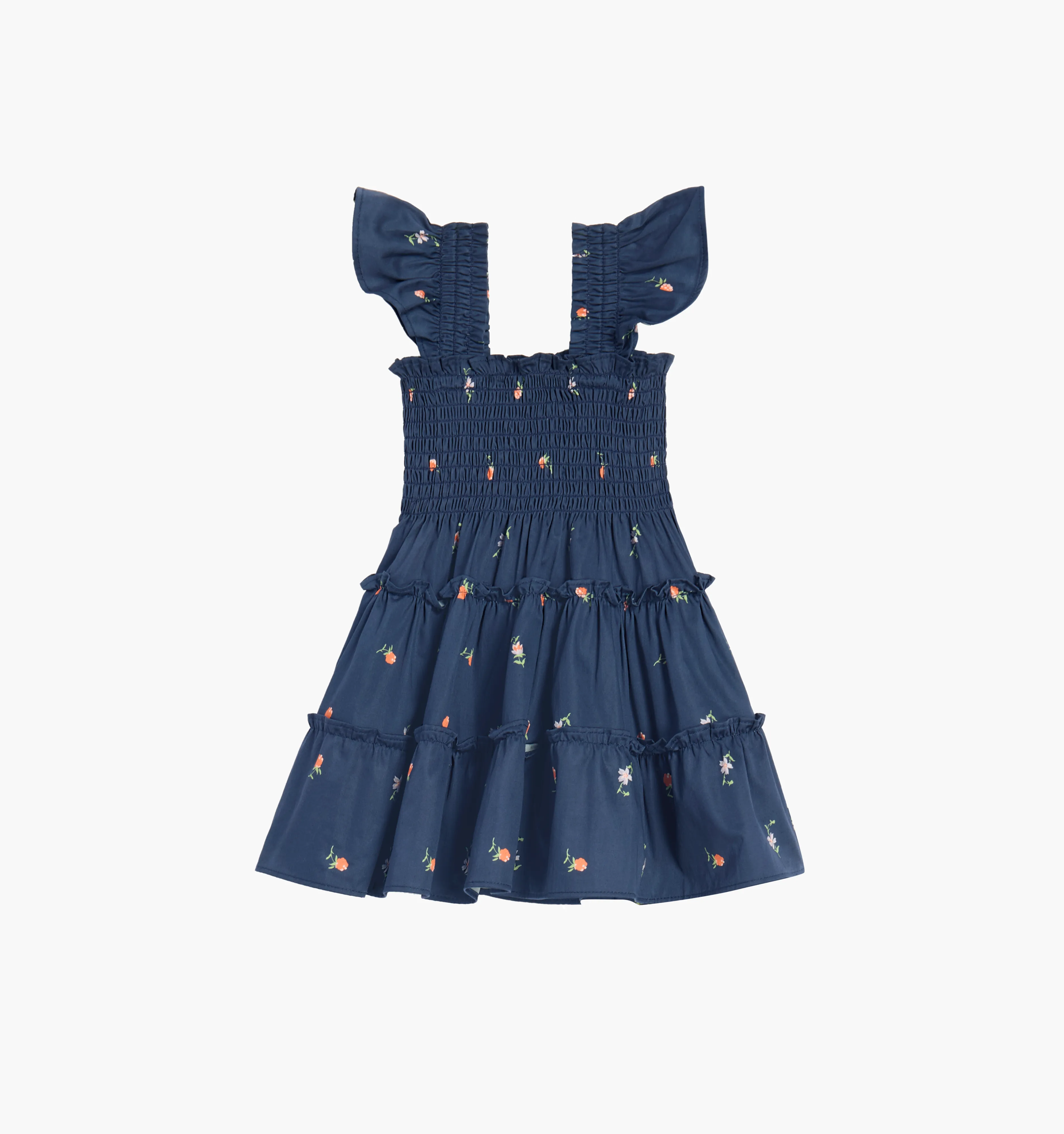 The Tiny Ellie Nap Dress - Petite Fleur in Navy Cotton Sateen