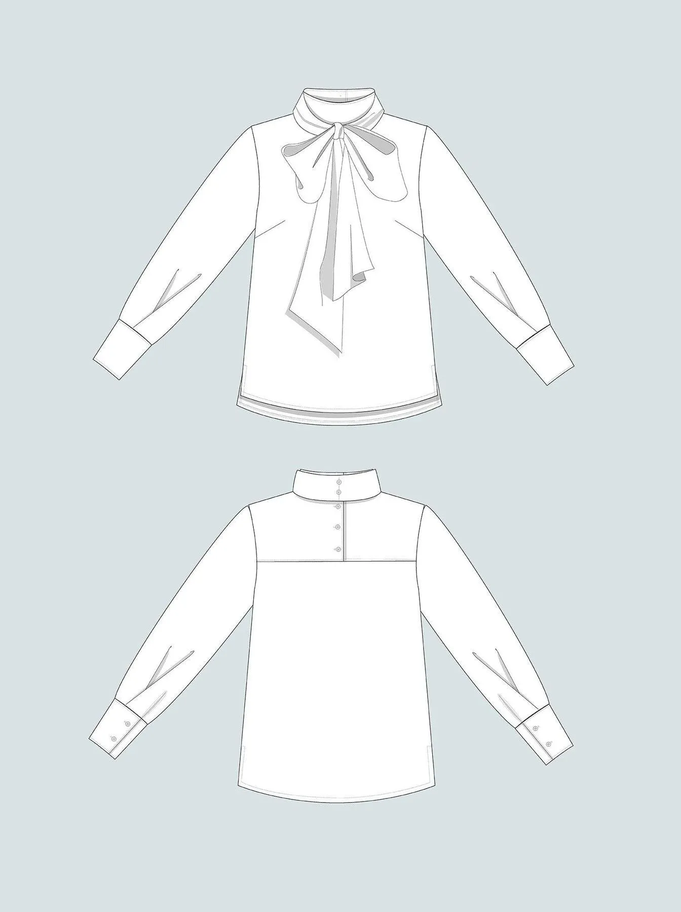 Tie Bow Blouse - Sewing Pattern | The Assembly Line