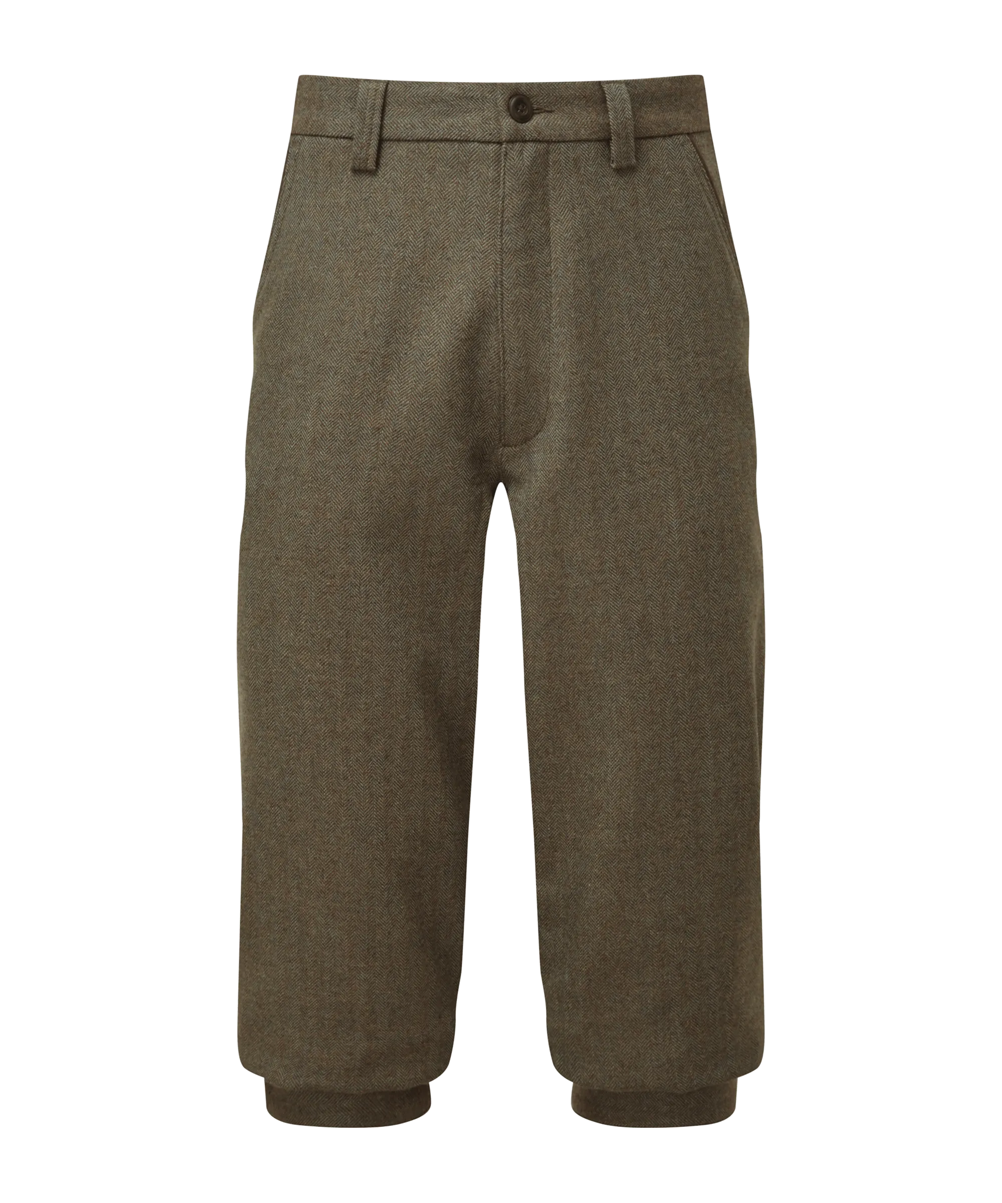 Tweed Plus Fours - Loden Green Herringbone Tweed