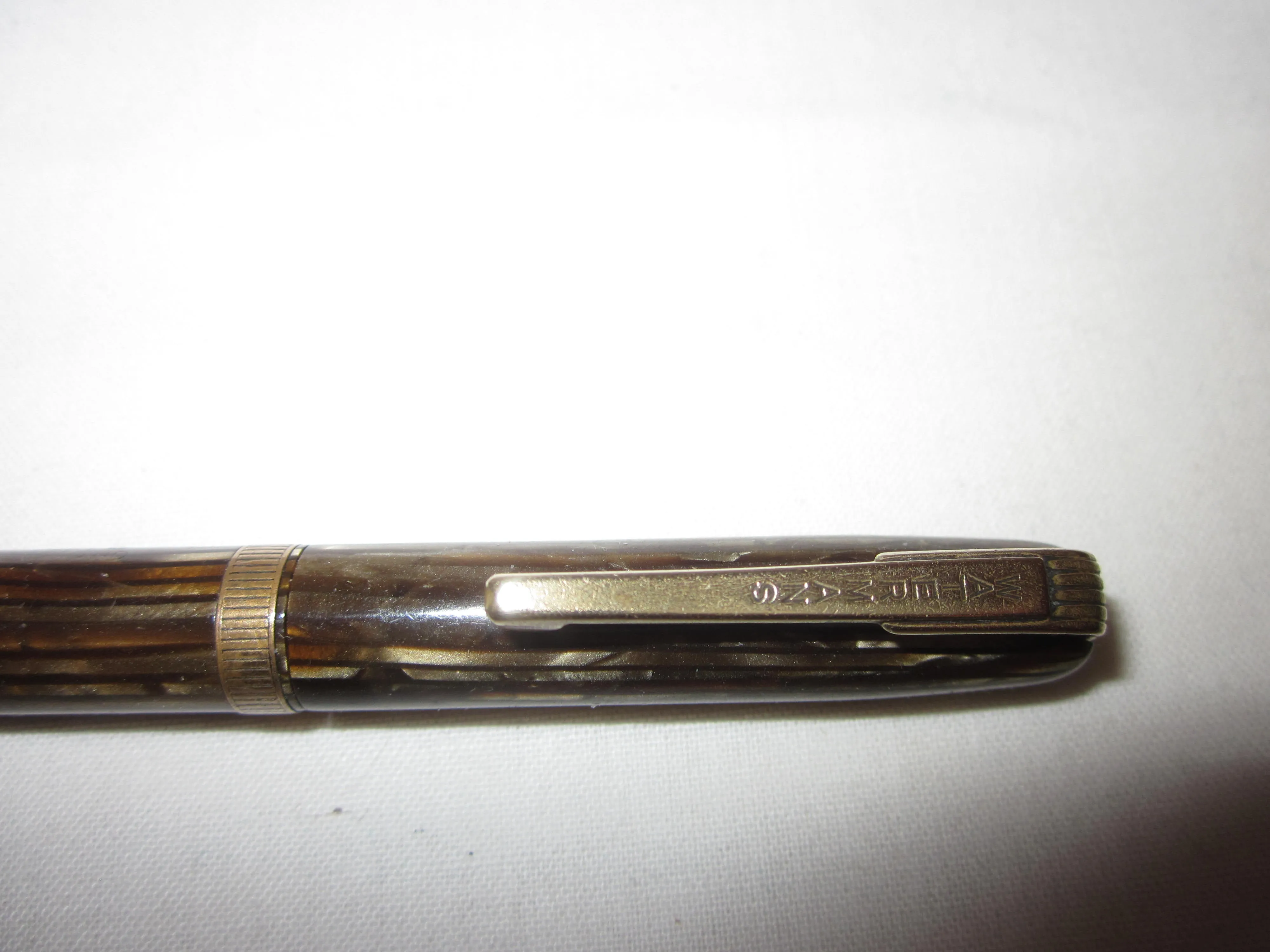 Vintage 1940s Watermans Brown Striped Propelling Pencil