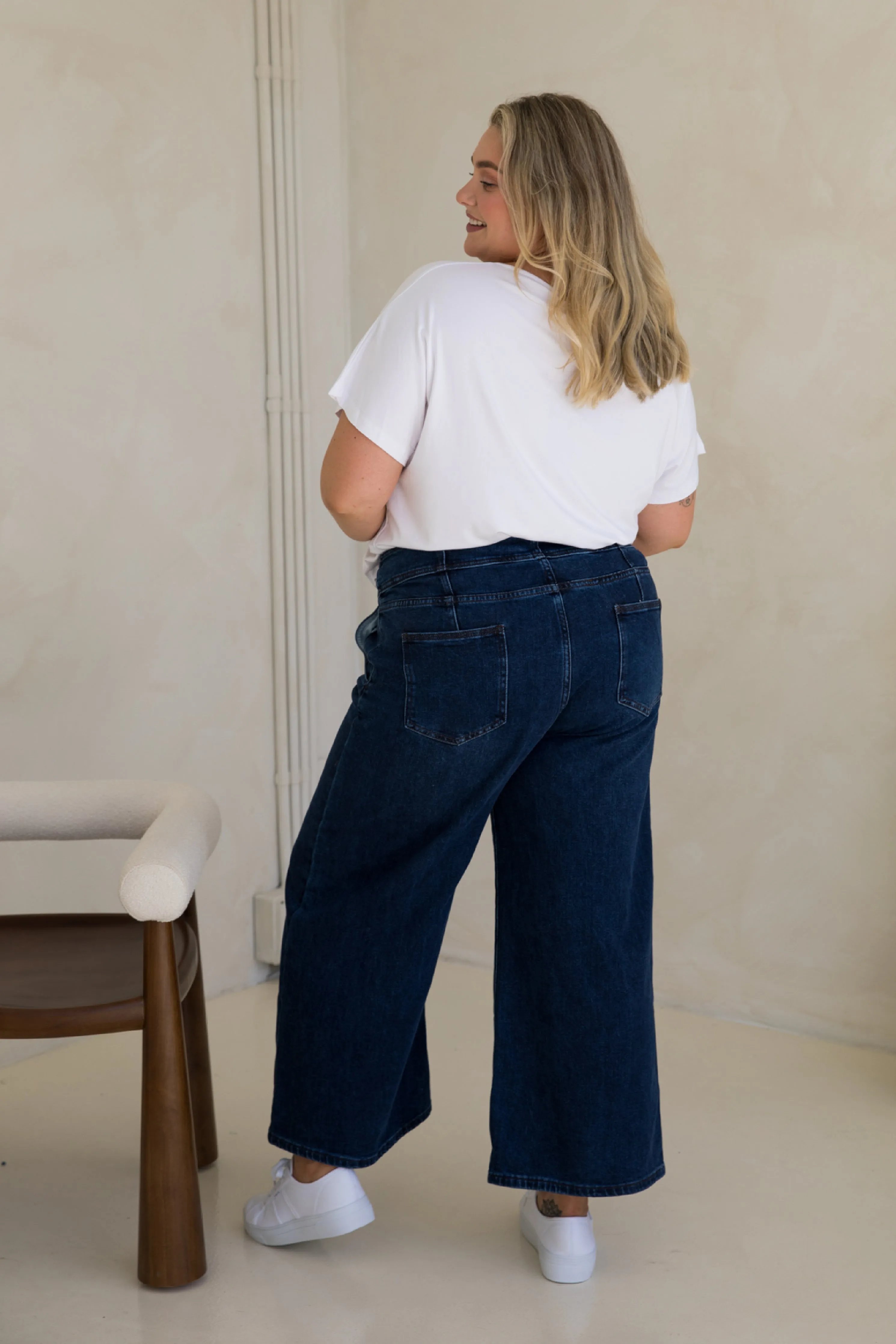 Wide Leg Jean | Dark Denim