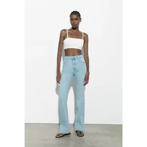 ZR High Waisted Light Blue Flare Jeans